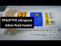 Appareils de chauffage liquides chimiques intégrés Ultrapure de l'appareil de chauffage PFA/PTFE de Fluorolymer, appareils de chauffage en ligne