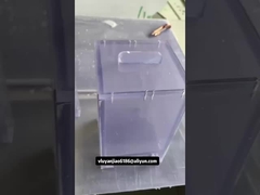 100 mm x 140 mm x 195 mm Petits réservoirs en PVC transparent avec un couvercle pour laboratoire