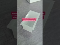 Réservoir de stockage de produits chimiques soudés en PP de polypropylène blanc/réservoir de galvanoplastie