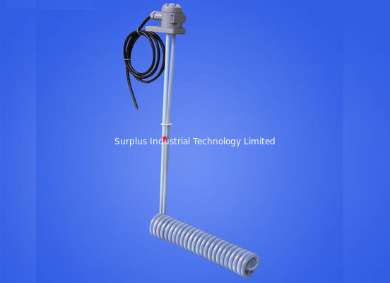 L Shaped PTFE Fluoropolymer Immersion Heater For Highly Corrosive Chemicals