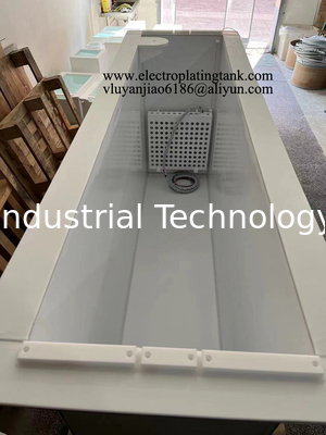 2000*500*1000MM Inner PTFE Outside Stainless Steel Electropolishing Tank With PTFE Heater