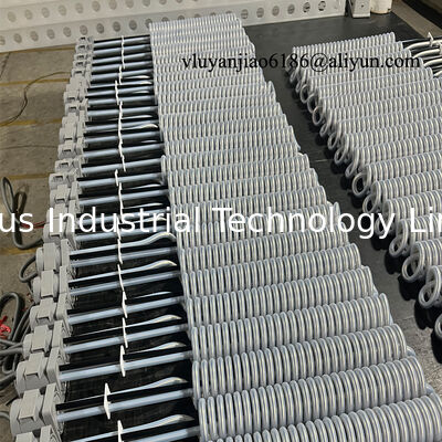 220V 5kw Vertical Spiral Shaped PTFE Immersion Heater for Electroplating Line