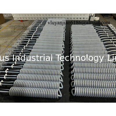 220V 4kw Vertical PTFE Immersion Heater Electric Over The Side Heater For Electroplating Tank