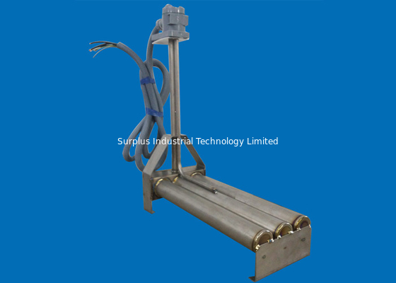 24KW 3 Tubes Titanium Immersion Heater For Nitric Acid Solution